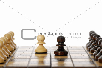 Evenly Matched. Two Pawns.
