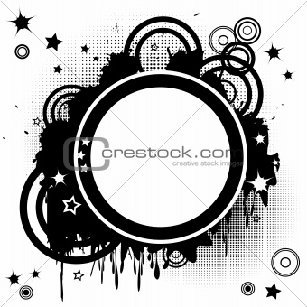 Abstract background with funky circles