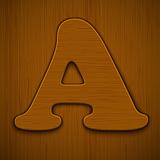 Wooden alphabet. 