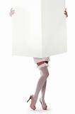 girl holding a large sheet of paper