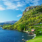 landscape by Haldanger fjord, Norway
