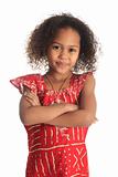 afro american beautiful girl with black curly hair metisse