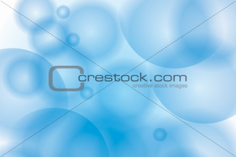 abstract blue transparent bubbles