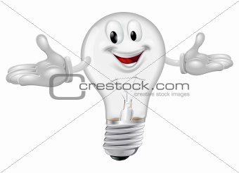 Light bulb mascot