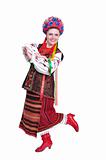 Girl in national ukrainian (russian) costume