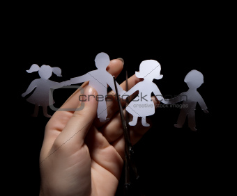 Paper chain family, divorce
