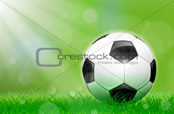 Soccer ball on the pitch

