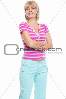 Portrait of happy middle age woman