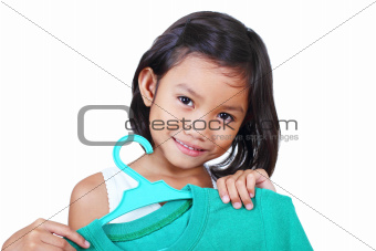 Girl with a shirt