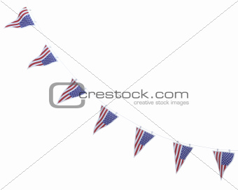 stars and stripes bunting and pennants