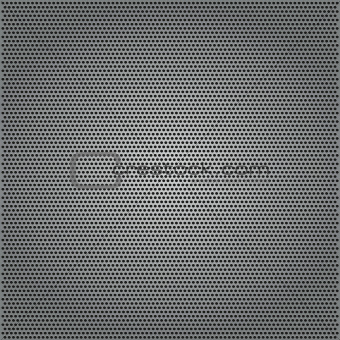 metal background with holes closeup. Vector Illustration