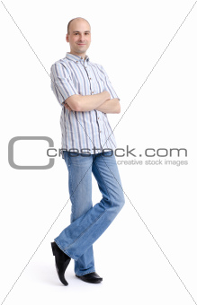 Full length portrait of a stylish young man standing 