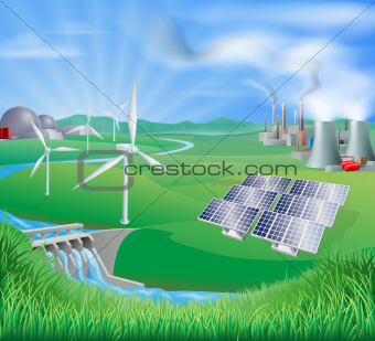 Electricity or power generation methods