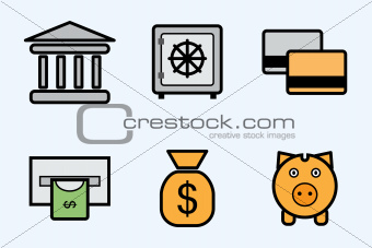 finance and bank icons