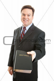 Christian Man with Bible