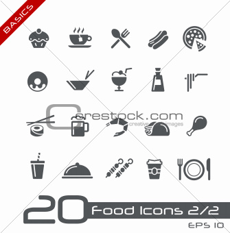 Food Icons - Set 2 of 2 // Basics