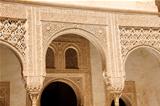 Arabic carvings at Nasrid Palaces in the Alhambra