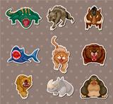 angry animal stickers