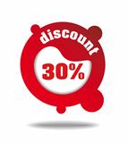 Vector discount icon/label