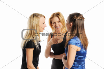 Three young attractive women
