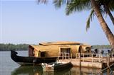 A houseboat  on the backwaters of Kerala, India 