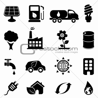 Eco and environment icons