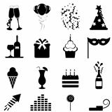 Party and celebration icons