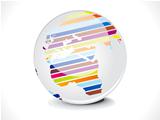 abstract glossy business globe