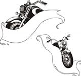 Motorcycles with ribbons
