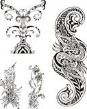 Stylized floral ornaments