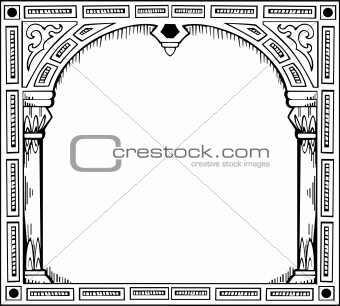 Frame in form of gate
