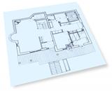House construction drawings blueprint