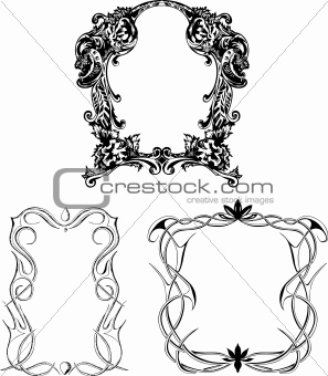 Decorative wreaths as frames