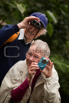 Elderly Couple in Forest
