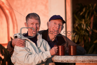 Senior Couple Outside