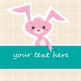 Cartoon bunny card