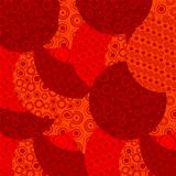 Red background with circles
