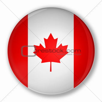 Badge with flag of Canada