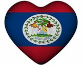 Heart with flag of Belize