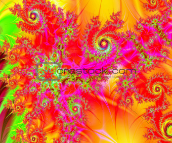 Fractals swirls spirals