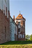 A Tower of Gothic Castle in Mir (Belarus).