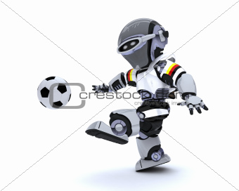 Robot playing soccer