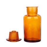 Brown glass chemical bottle