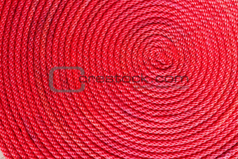 Red rope coil
