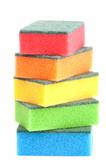 Colorful kitchen sponges