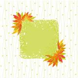 Colorful autumn leaves with seamless pattern background