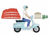 Rome on a scooter
