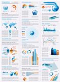 infographics page with a lot of design elements