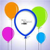 Colorful balloons background