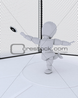 man throwing a discus